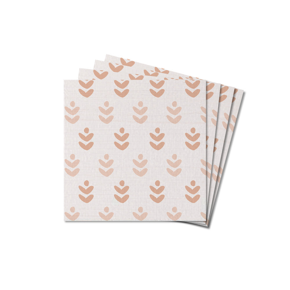 Repeating Floral Coaster Set