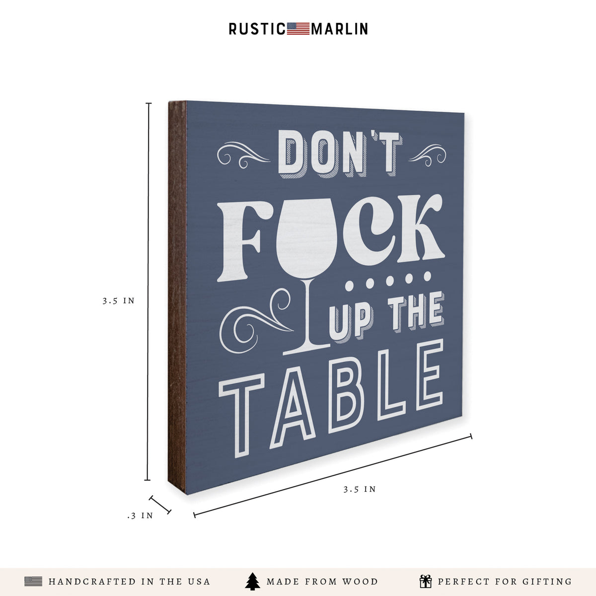 Don't F Up The Table Coaster Set