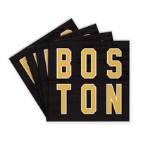 Boston Black and Gold Coaster Set