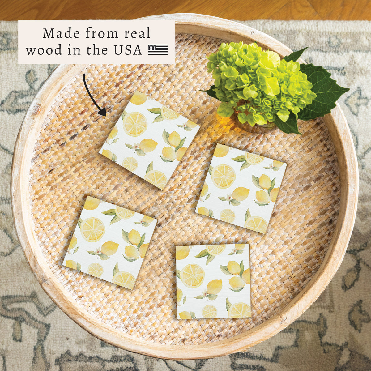 Lemons Coaster Set
