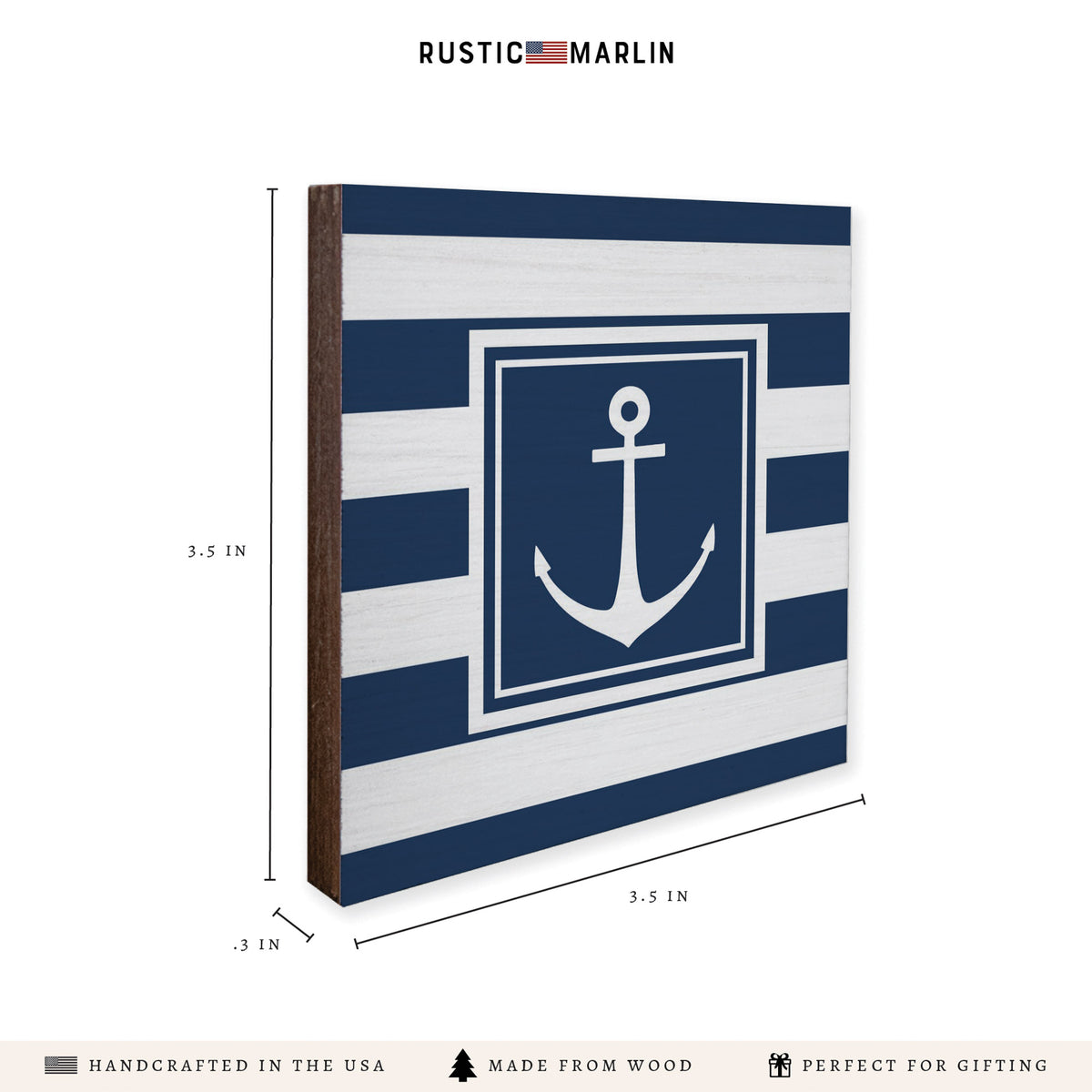 Anchor Stripes Coaster