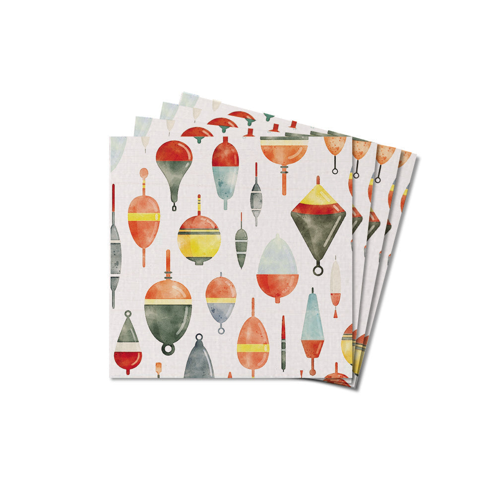 Watercolor Buoy Coaster Set