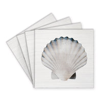 Watercolor Shell Coaster Set