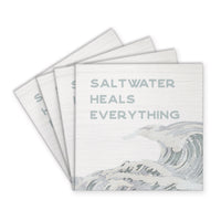 Saltwater Heals Everything Coaster Set