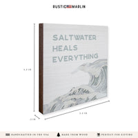 Saltwater Heals Everything Coaster Set