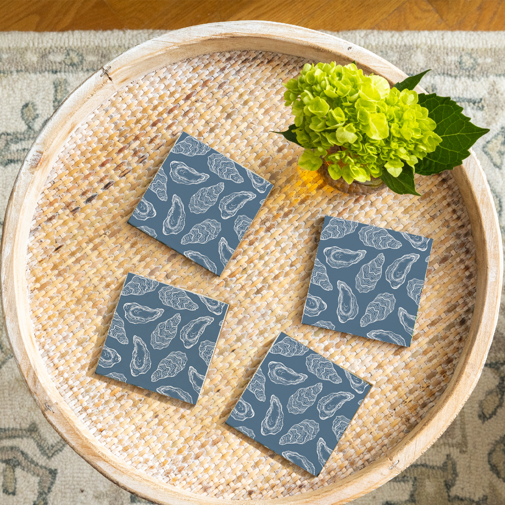 Repeating Oysters Coaster Set