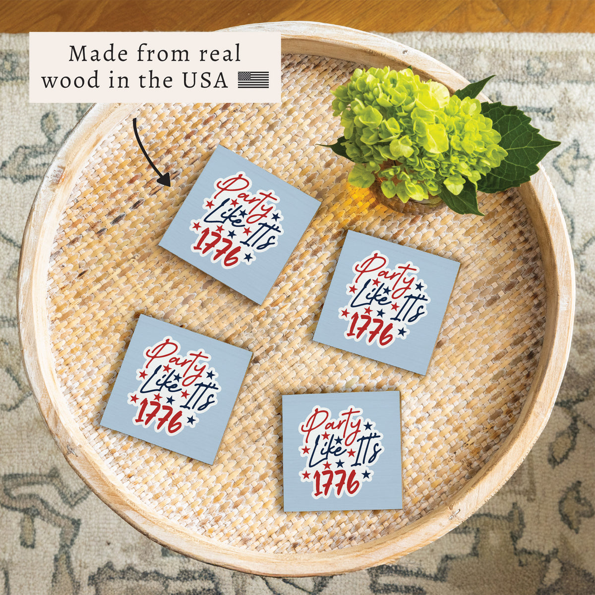 Party Like It's 1776 Coaster Set