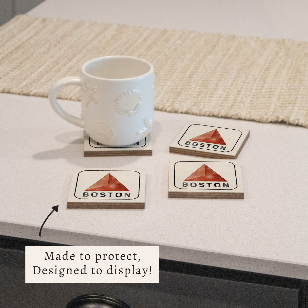Boston Citgo Coaster Set