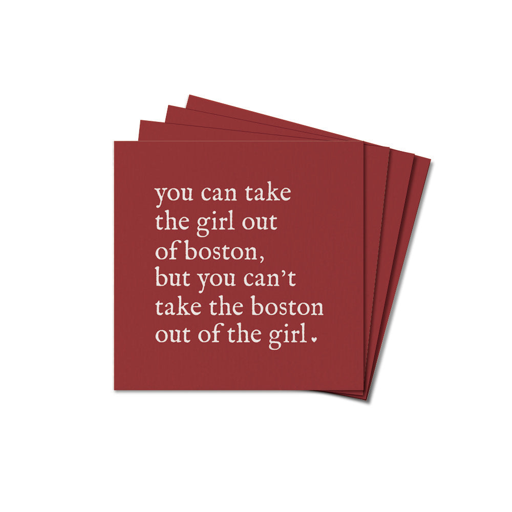 Can’t Take the Boston Out Coaster Set
