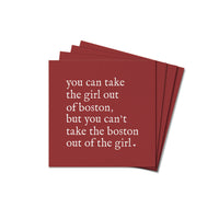 Can’t Take the Boston Out Coaster Set