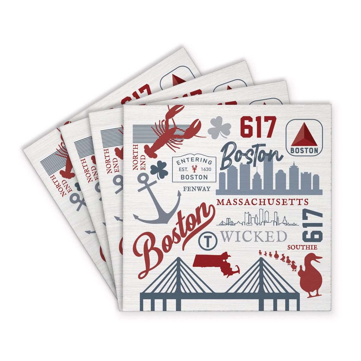 Boston All Things Coaster Set