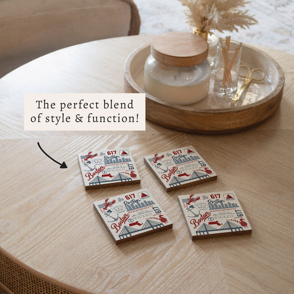 Boston All Things Coaster Set