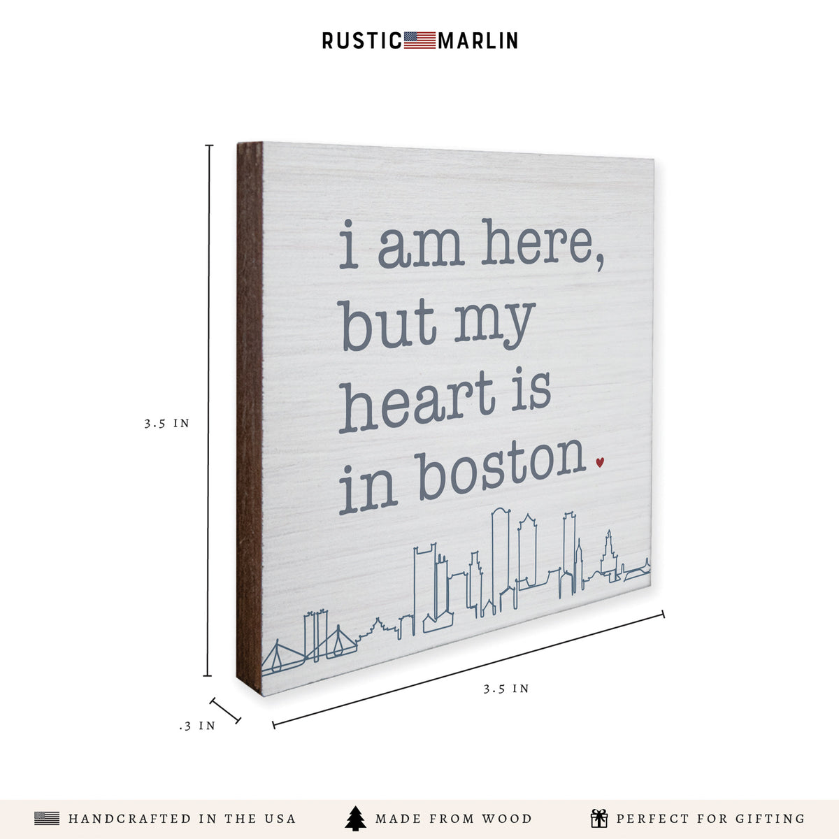 My Heart Is In Boston Coaster Set