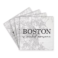 Boston Is Wicked Awesome Coaster Set