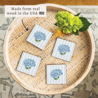 Blooming Hydrangea Coaster Set | Floral Coasters