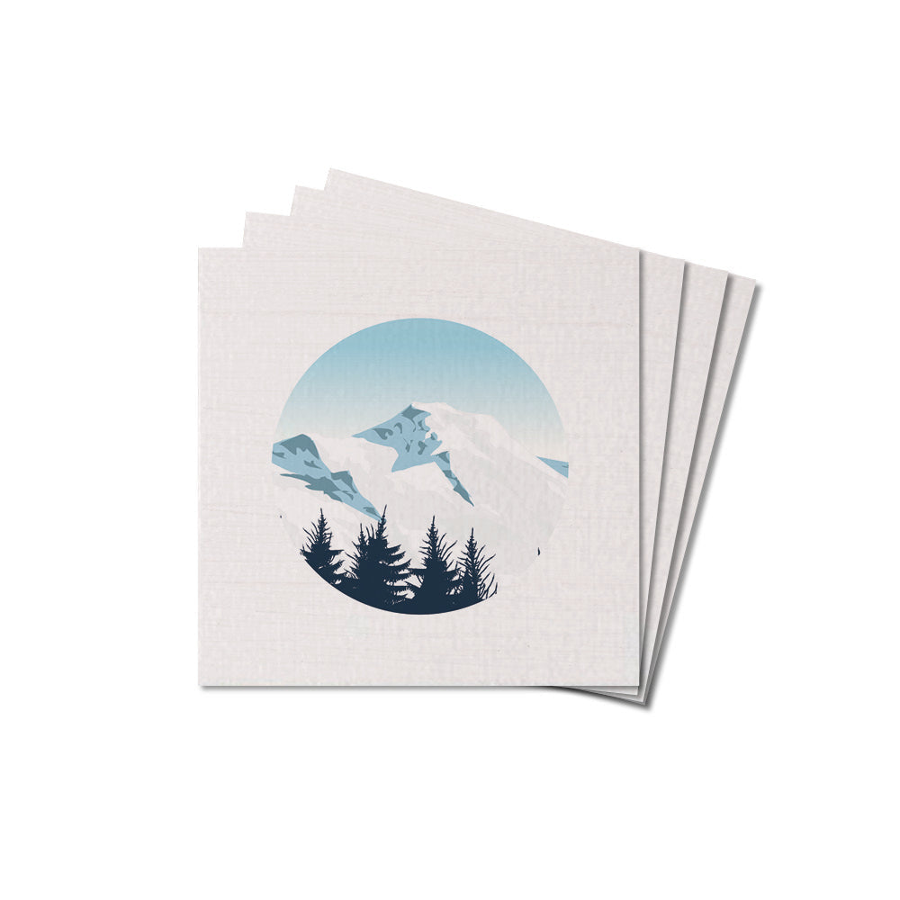 Scenic Mountain Top Coaster Set