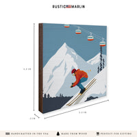 Bluebird Ski Day Coaster Set