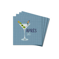 Apres Ski Martini Coaster Set