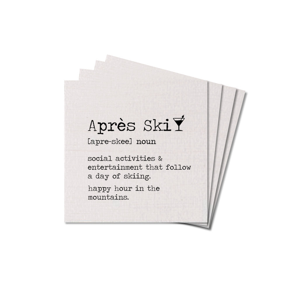 Apres Ski Definition Coaster Set
