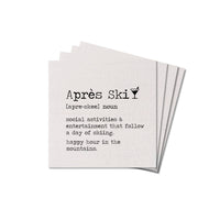 Apres Ski Definition Coaster Set