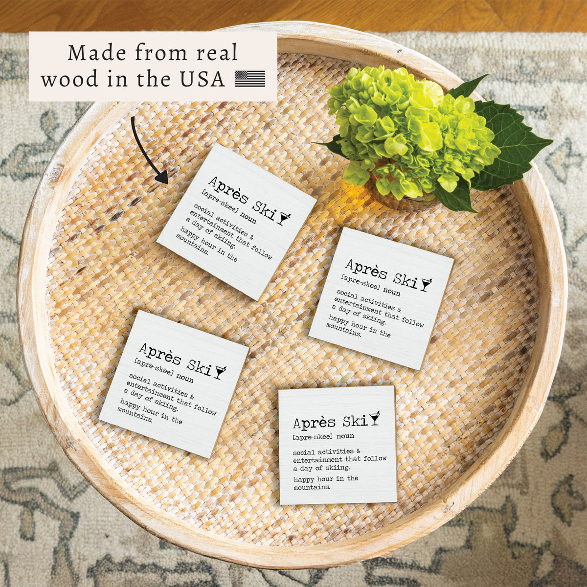 Apres Ski Definition Coaster Set