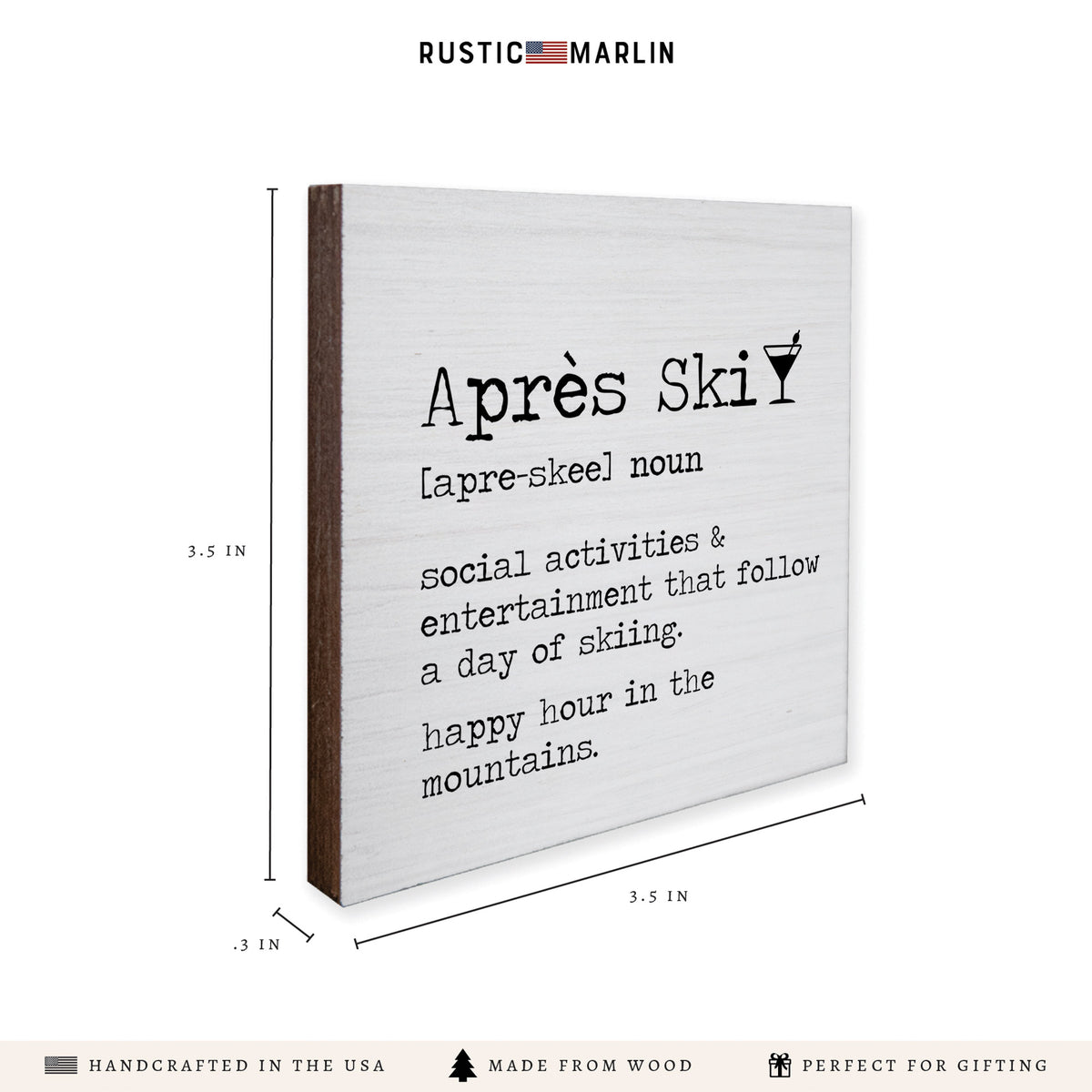 Apres Ski Definition Coaster Set