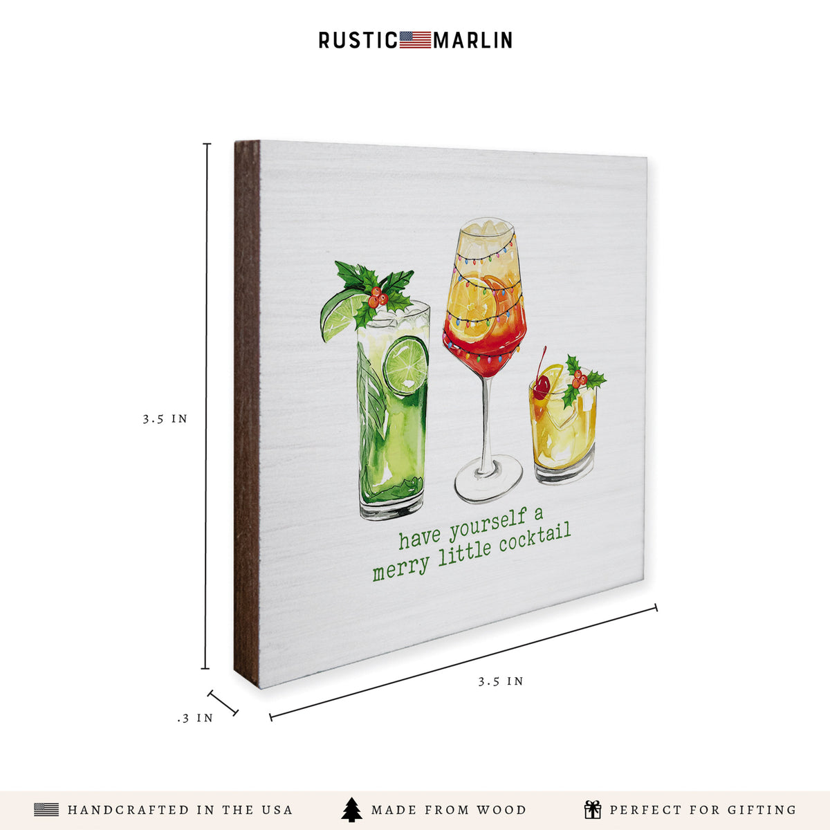 Have Yourself A Merry Little Cocktail Coaster Set