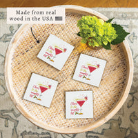 Cheers To The Naughty List Coaster Set