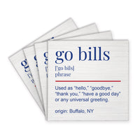 Go Bills Definition Coaster Set