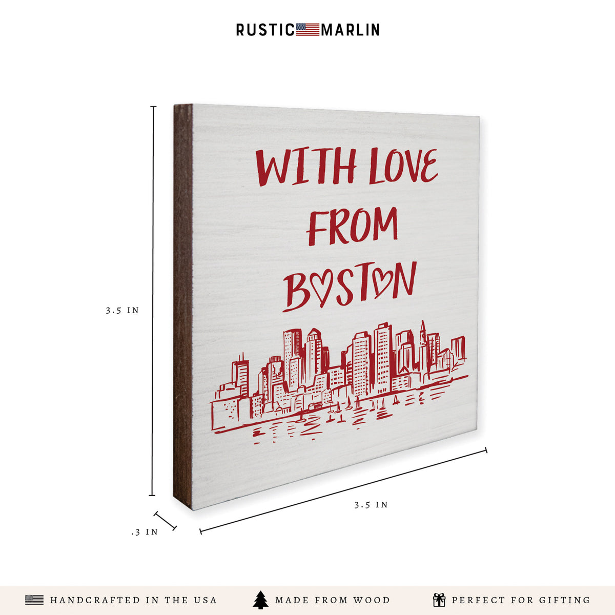 With Love from Boston Coaster Set