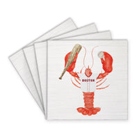 Boston Baseball Lobster Coaster Set