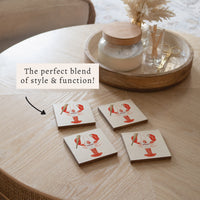 Boston Baseball Lobster Coaster Set