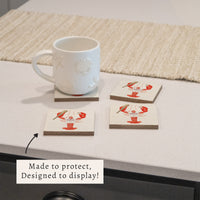 Boston Baseball Lobster Coaster Set