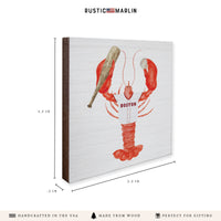 Boston Baseball Lobster Coaster Set