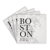 Boston City Grid Coaster Set