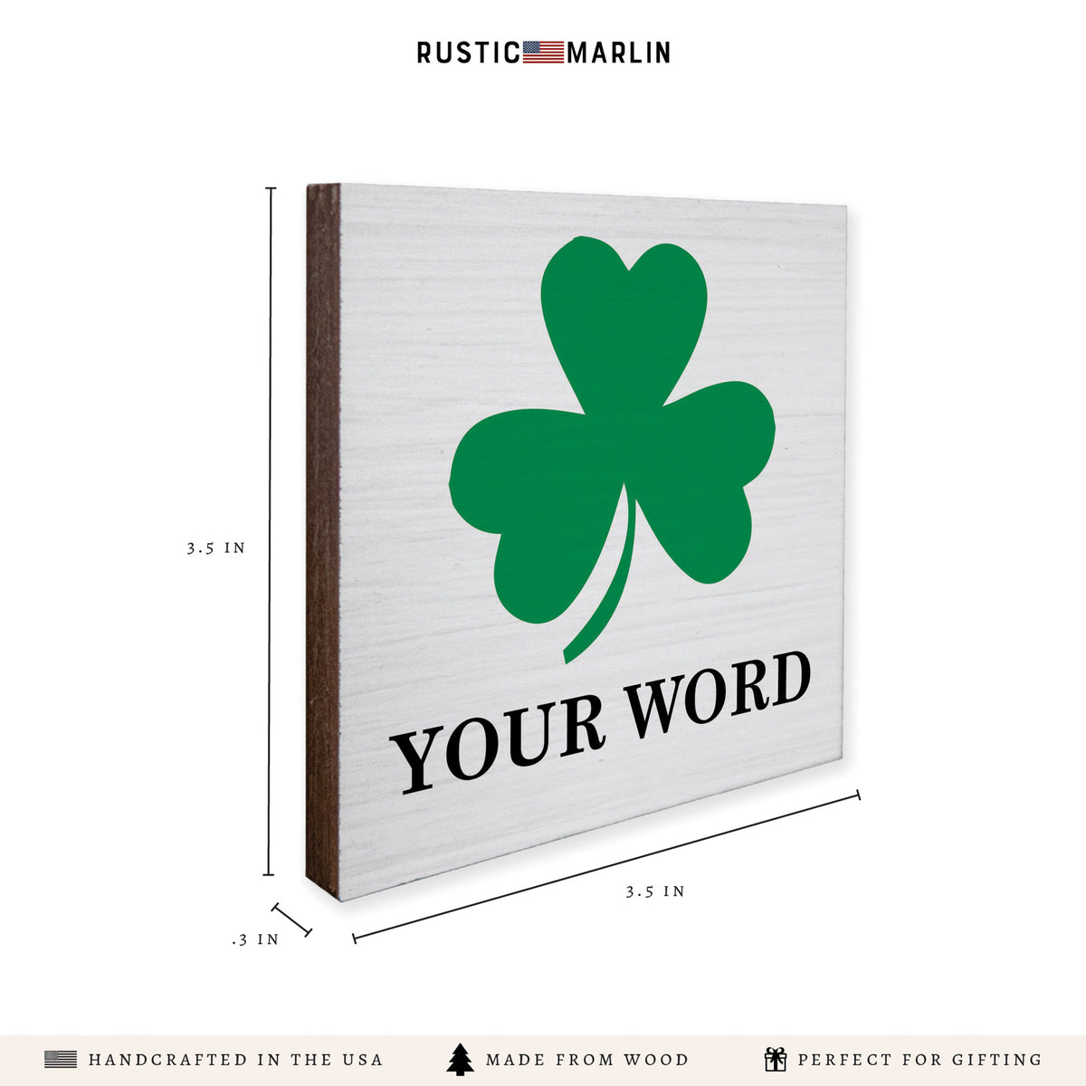 Shamrock Personalized Coaster Set