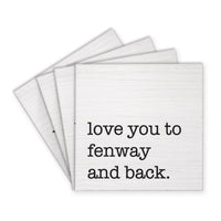 Love You To Personalized Coaster Set