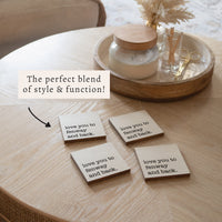 Love You To Personalized Coaster Set