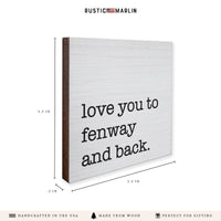 Love You To Personalized Coaster Set