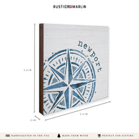 Compass Personalized Coaster Set