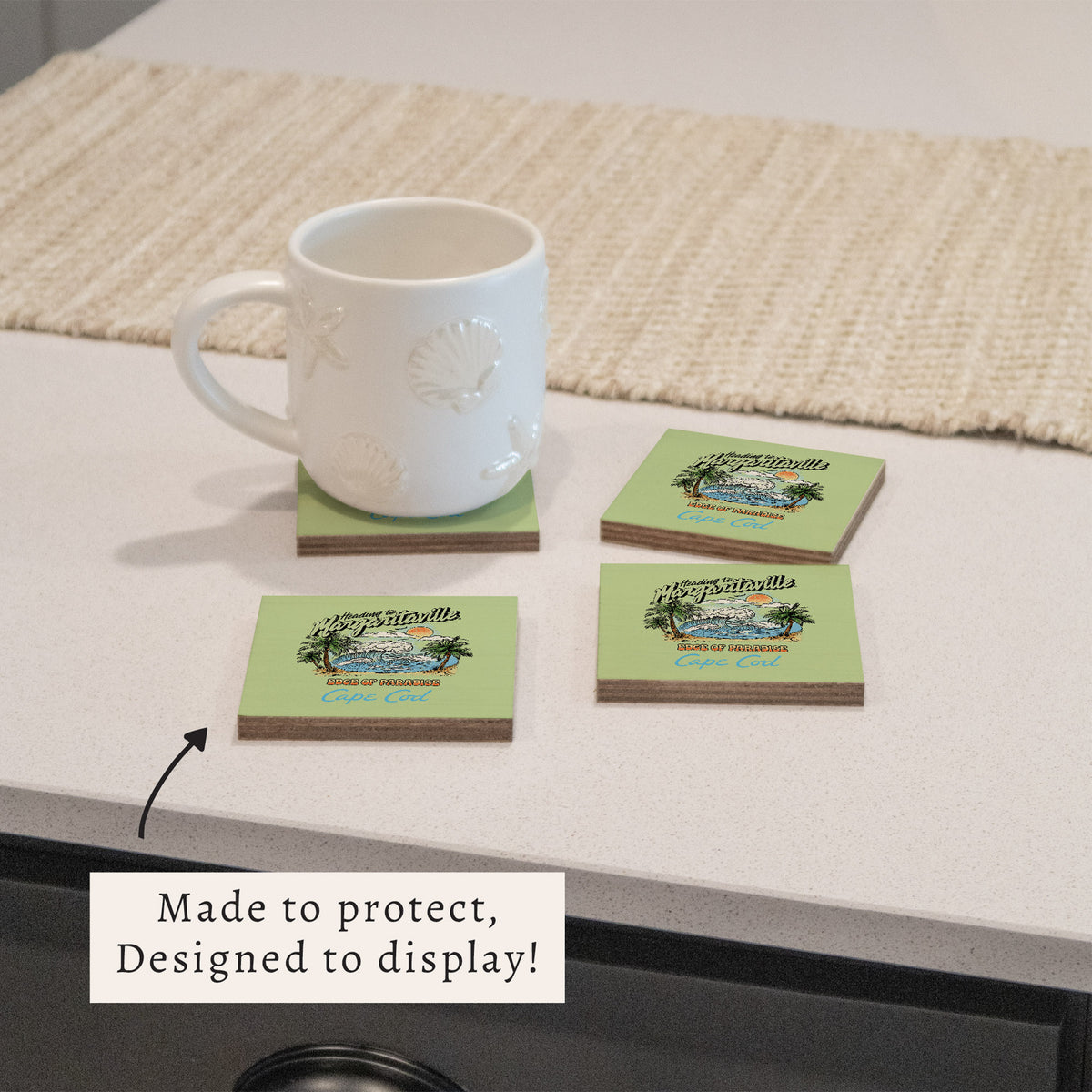 *Edge Of Paradise Personalized Coaster Set