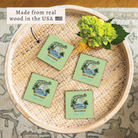 *Edge Of Paradise Personalized Coaster Set
