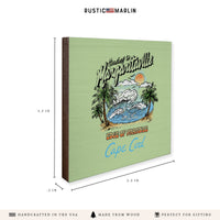 *Edge Of Paradise Personalized Coaster Set