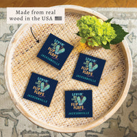 *Livin Life In Flip Flops Personalized Coaster Set