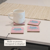 *It’s 5 O’Clock Somewhere Pink Personalized Coaster Set