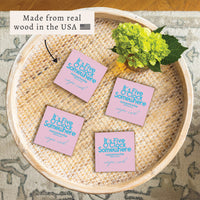 *It’s 5 O’Clock Somewhere Pink Personalized Coaster Set