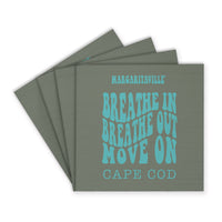 *Breathe In Breathe Out Sage Personalized Coaster Set