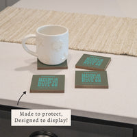 *Breathe In Breathe Out Sage Personalized Coaster Set