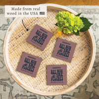 *Roll With The Punches Red Personalized Coaster Set