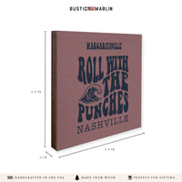 *Roll With The Punches Red Personalized Coaster Set